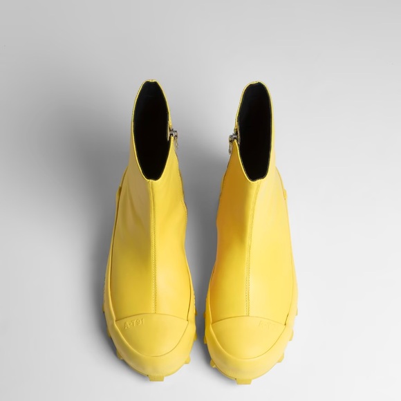 Camper Leather Traktori Bootie In Yellow Sz EU 39, US 6, UK 5.5 - Picture 7 of 7